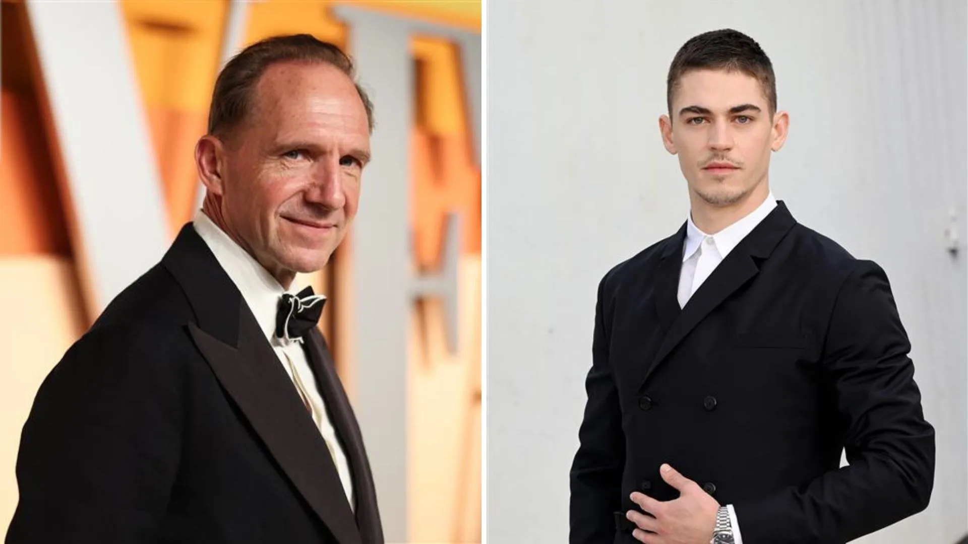 Ralph Fiennes and Hero Fiennes Tiffin