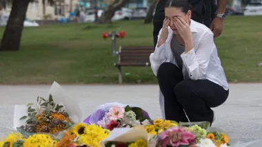 The aftermath of the Bondi Beach shootings./Pic: Getty