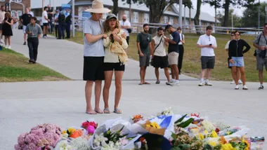 The aftermath of the Bondi Beach shootings./Pic: Getty
