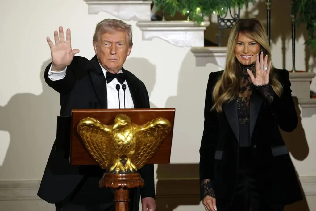 Melania and Donald Trump./Pic: Amazon
