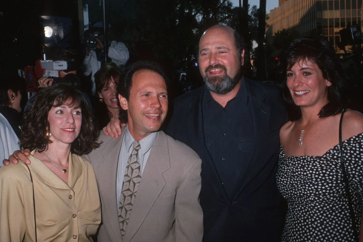 Janice Crystal, Billy Crystal, Rob Reiner and Michele Singer./Pic: Getty