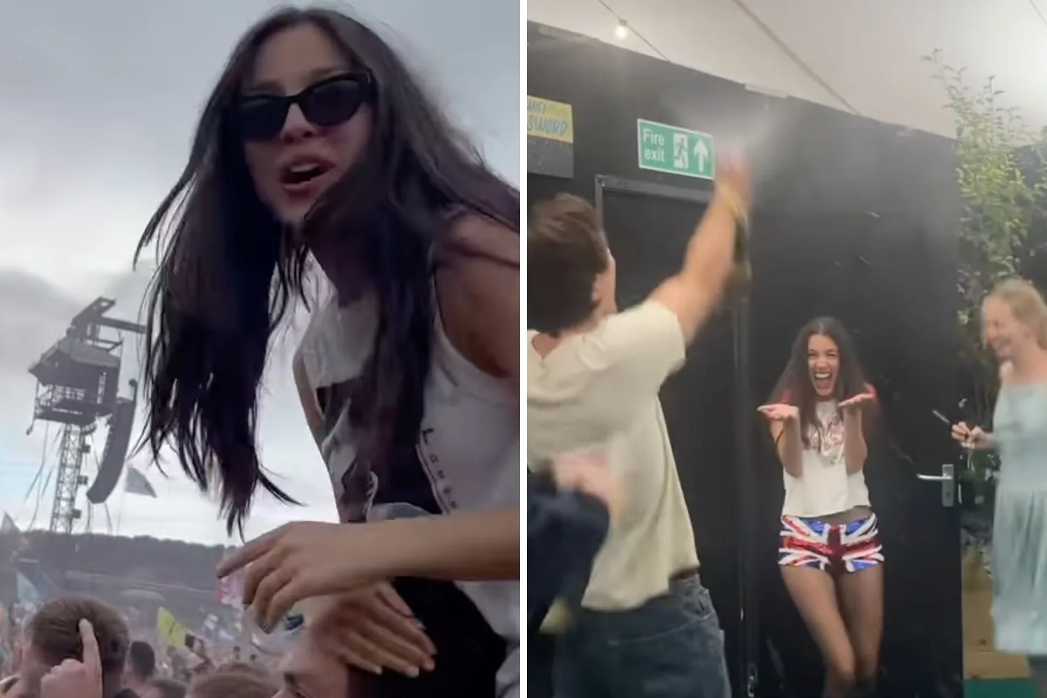 Louis Partridge and Olivia Rodrigo 