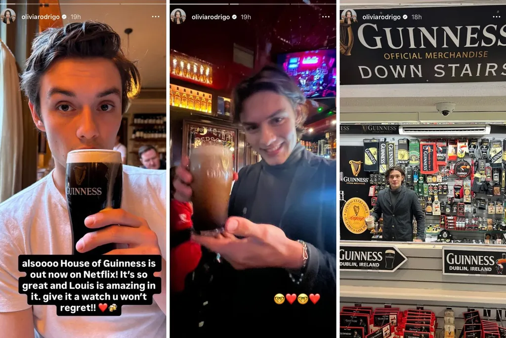 Louis Partridge on Olivia Rodrigo's instagram