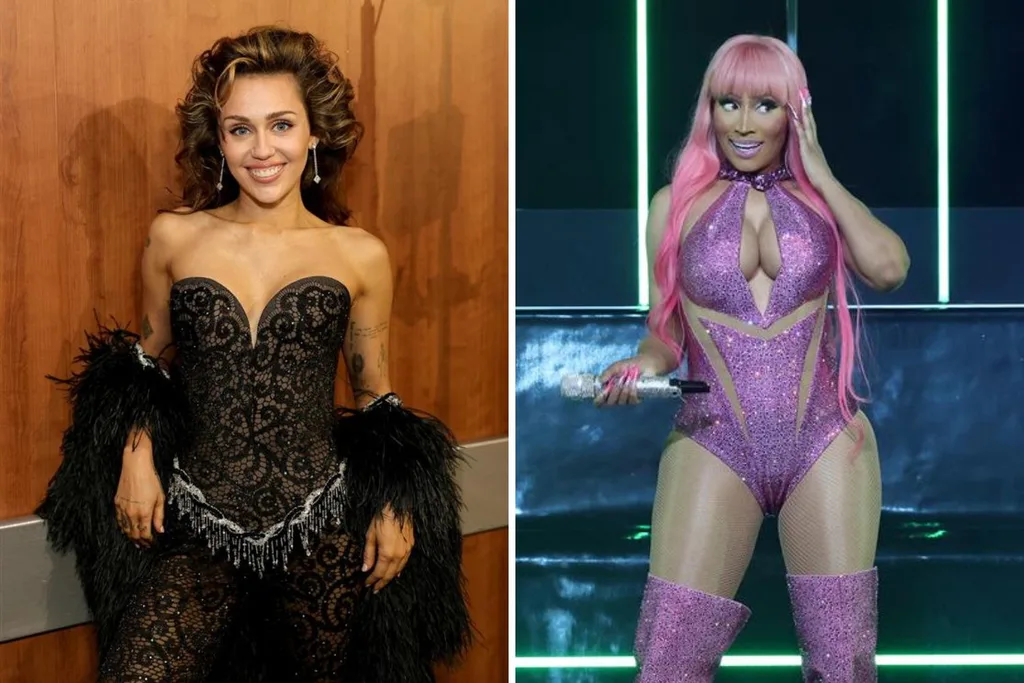 Miley Cyrus and Nicki Minaj