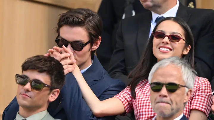 Olivia Rodrigo and Louis Partridge