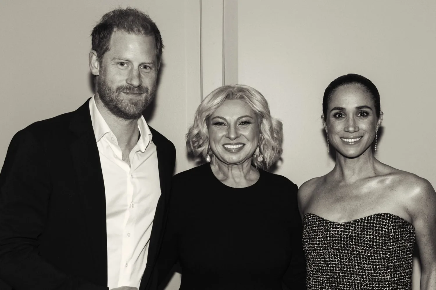 Angela Pearl with Meghan and Harry 