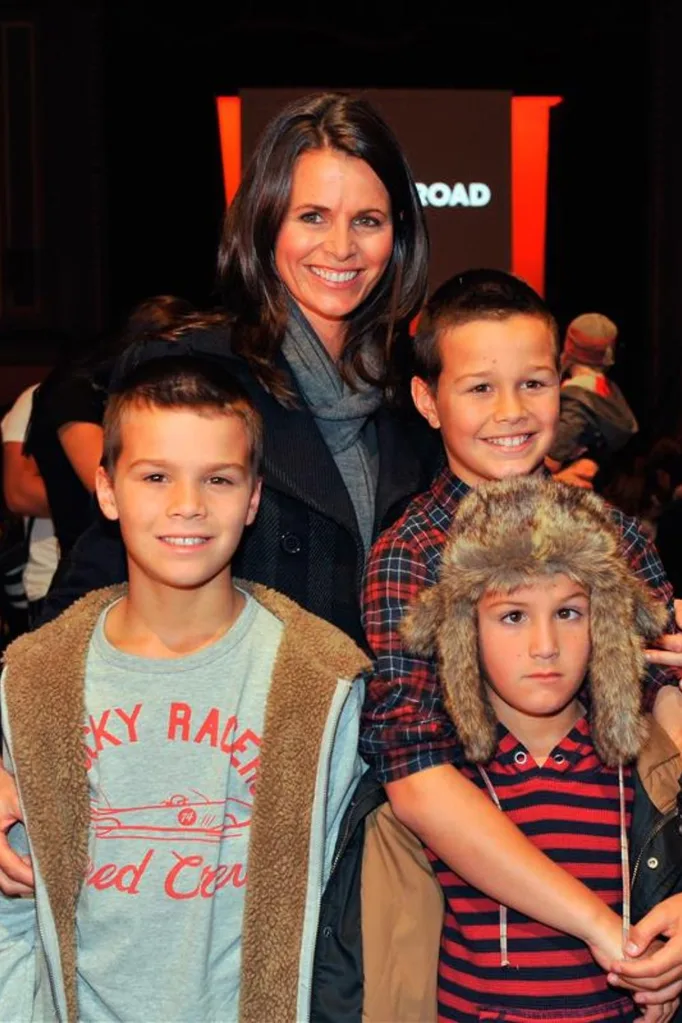 Jo Silvagni with her sons, Jack, Tom and Ben