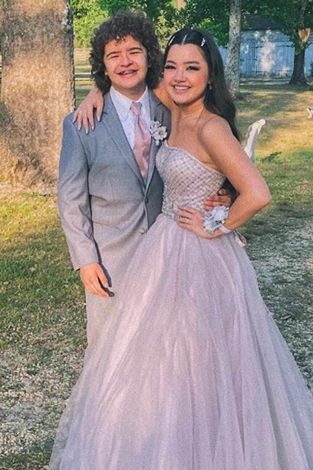 Gaten Matarazzo and Lizzy Yu./Pic: Instagram