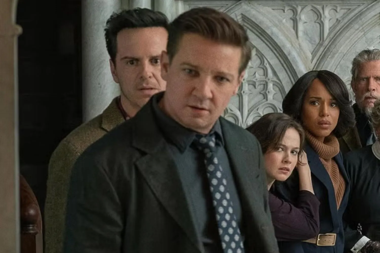 Jeremy Renner in Wake Up Dead Man