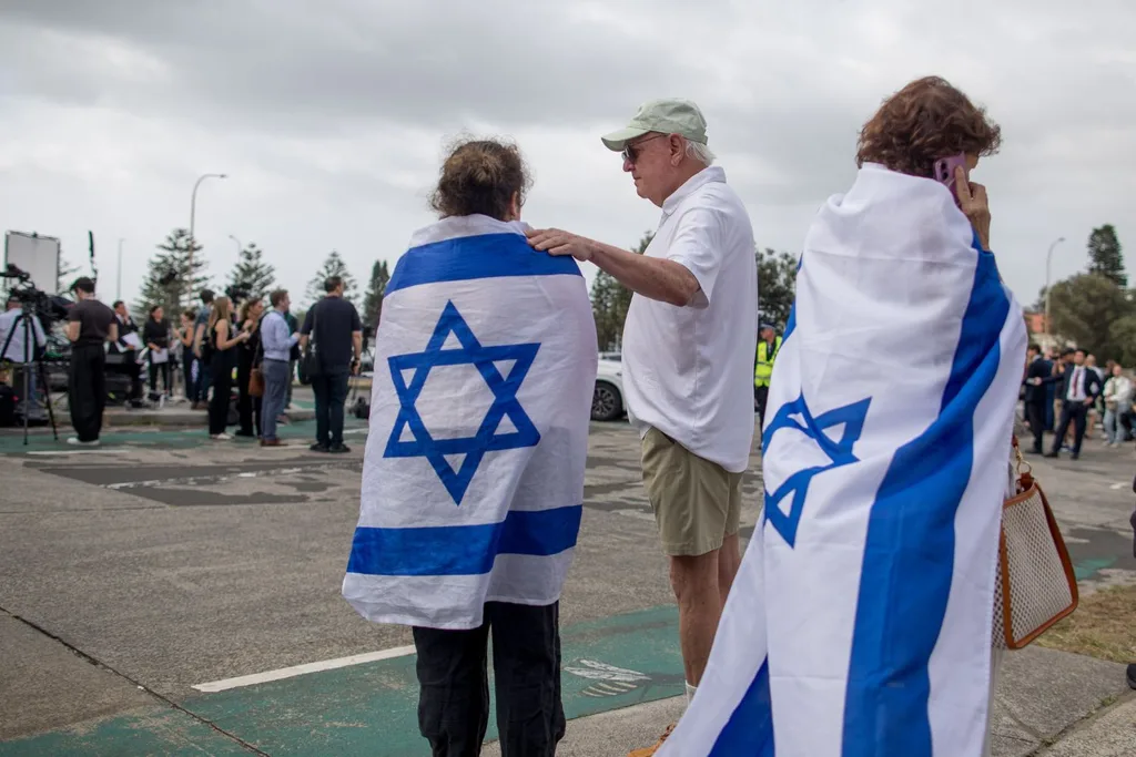 The aftermath of the Bondi Beach shootings./Pic: Getty
