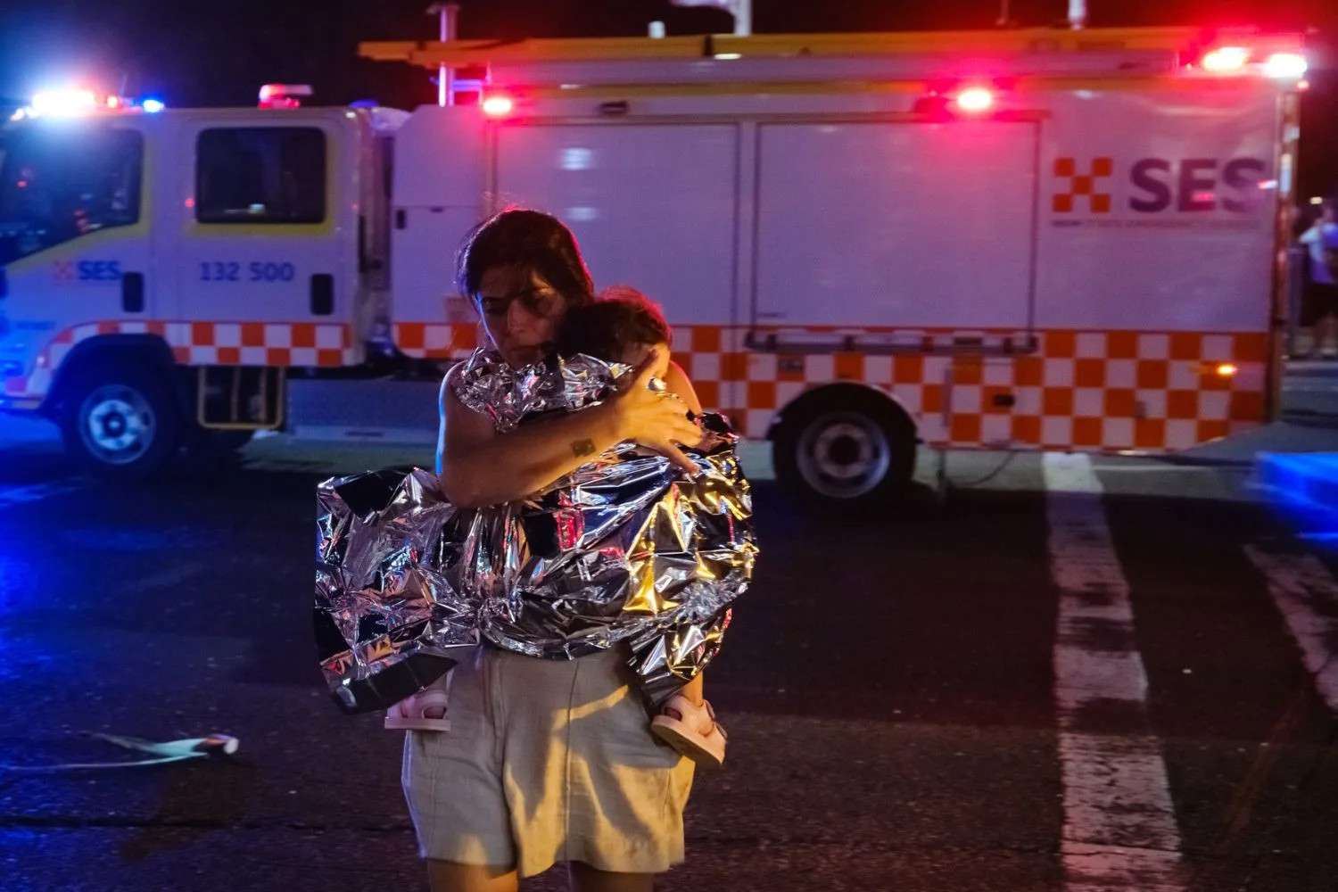 The aftermath of the Bondi Beach shootings./Pic: Getty