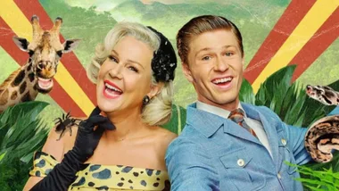 Robert Irwin and Julia Morris. Pic: Network 10