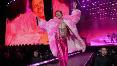 Harry Styles performing on stage. Pic: Getty