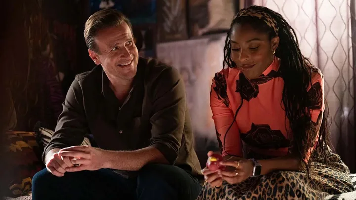 Jessica Williams and Jason Segel in Shrinking. Pic: Apple TV