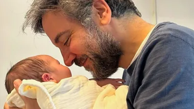 Josh Radnor with his newborn. Pic: Instagram