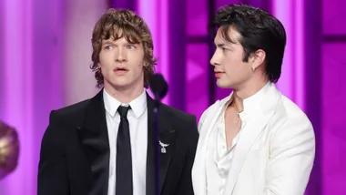 Connor Storrie and Hudson Williams./Pic: Getty