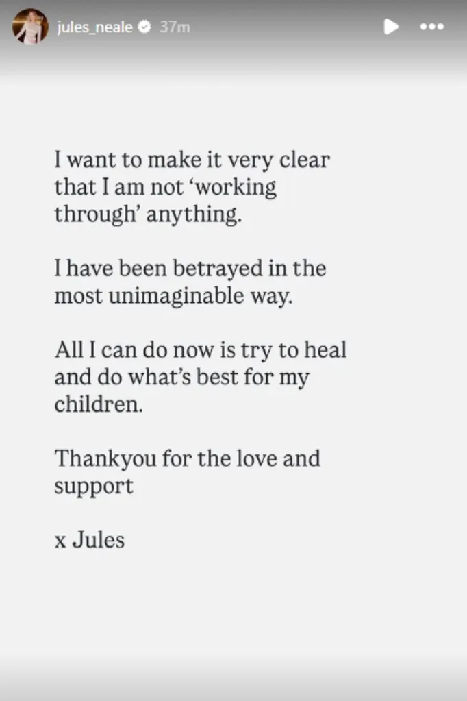 Jules Neal instagram post