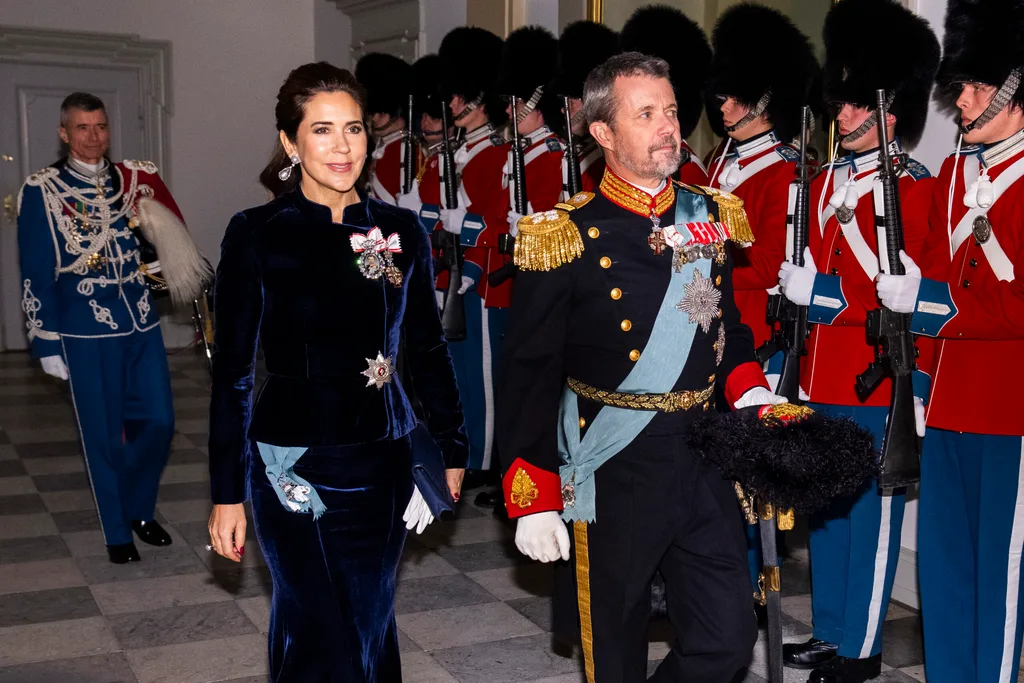 Mary and Fred in full royal regalia