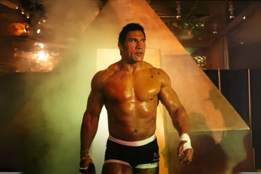 Dwayne Johnson in The Smashing Machine. Pic: A24
