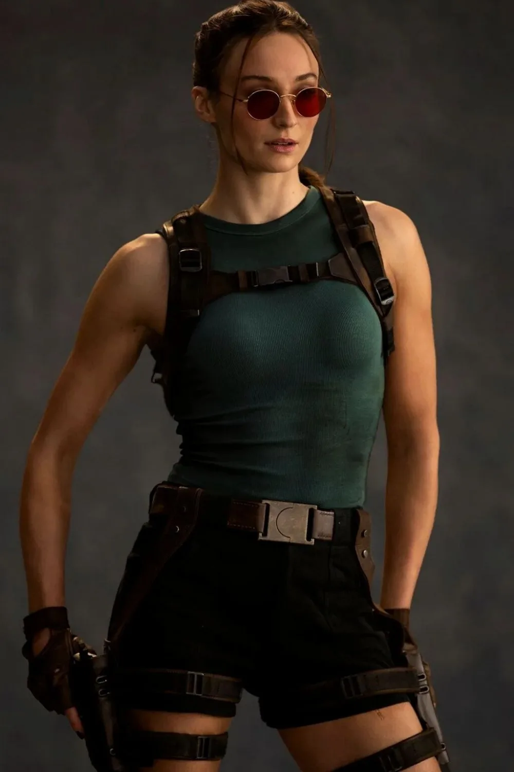Sophie Turner as Lara Croft./Pic: Prime Video