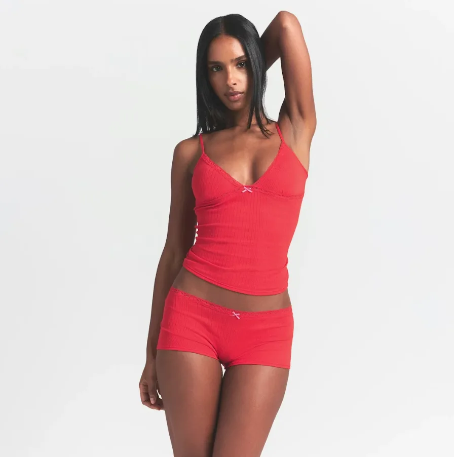 Skims Pointelle Lace Cami and Boy Short Set