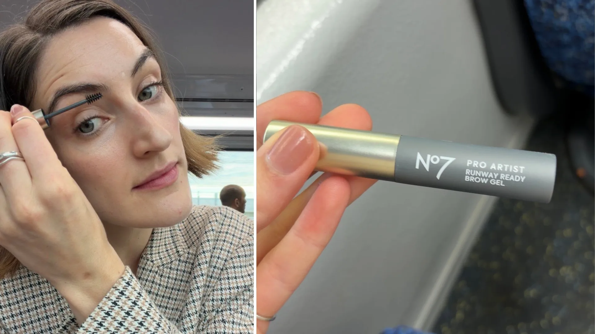 WHO's Sophie Coghill tries out No 7 Pro Artist Runway Read Brow Gel.