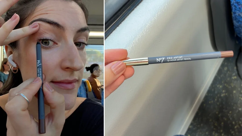 WHO's Sophie Coghill tries out the No7 Pro Artist 12 Hour Artist Pencil Noisette Brown.