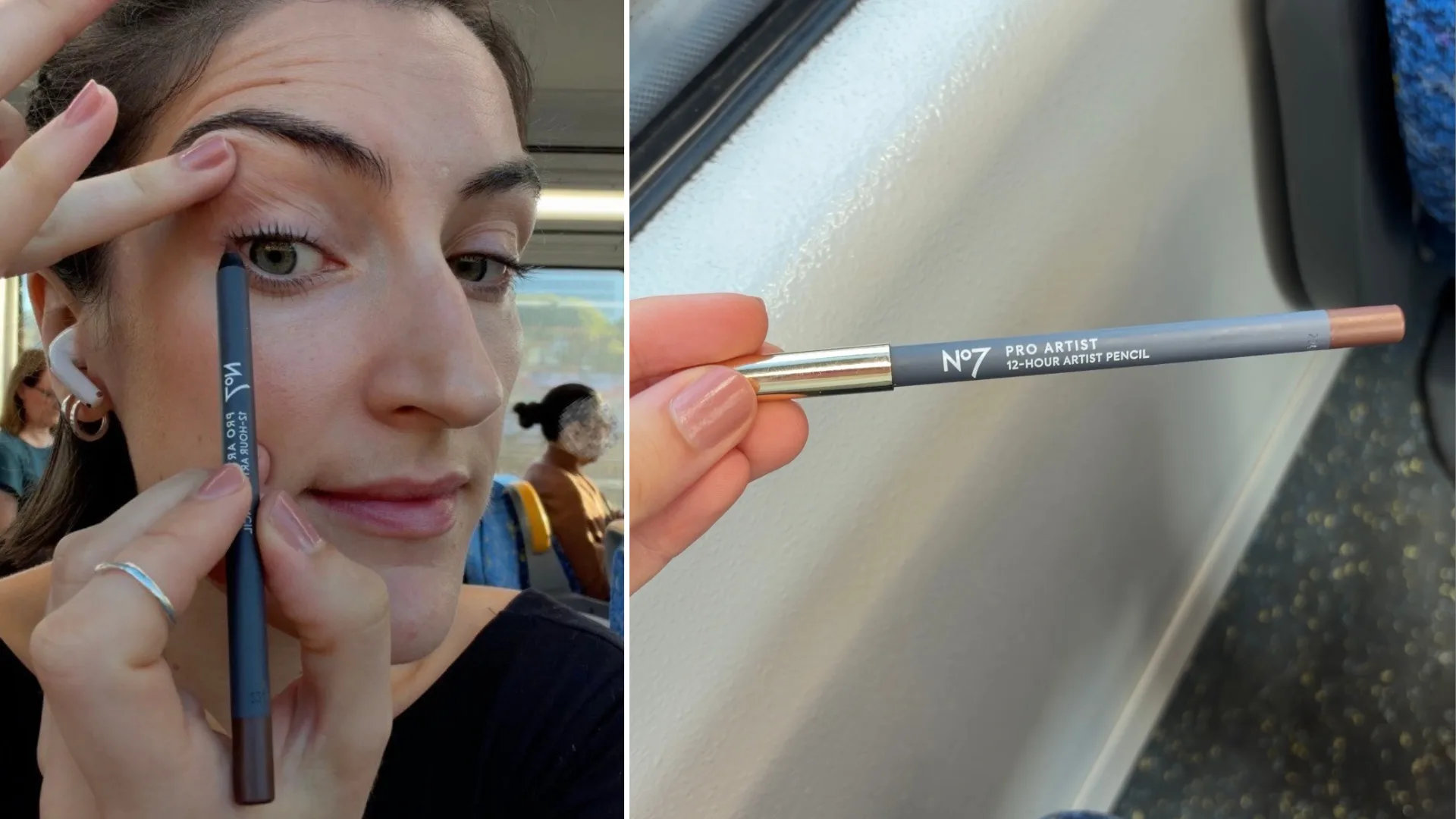 WHO's Sophie Coghill tries out the No7 Pro Artist 12 Hour Artist Pencil Noisette Brown.