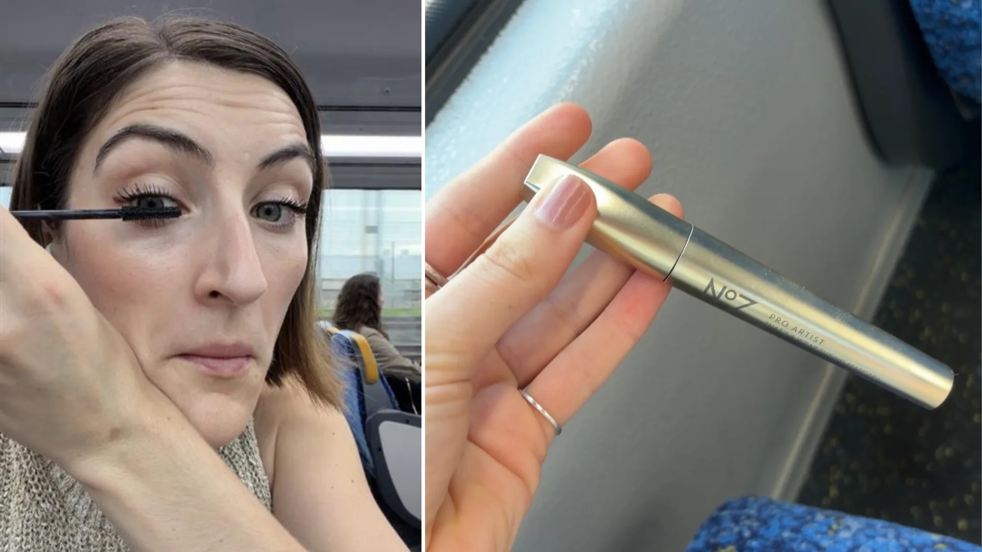 WHO's Sophie Coghill tries out Pro Artist That's a Wrap Tubing Mascara.
