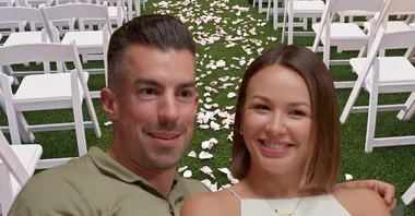 filip and stella from mafs smiling as they sit together
