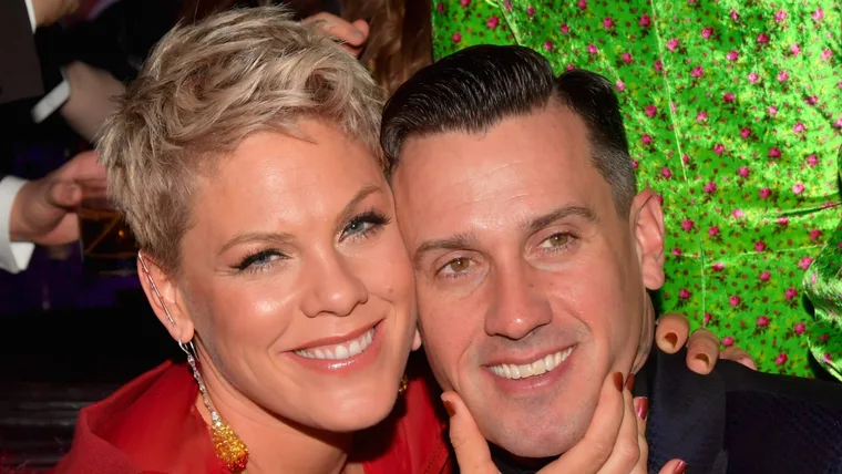 Singer Pink and Carey Hart.