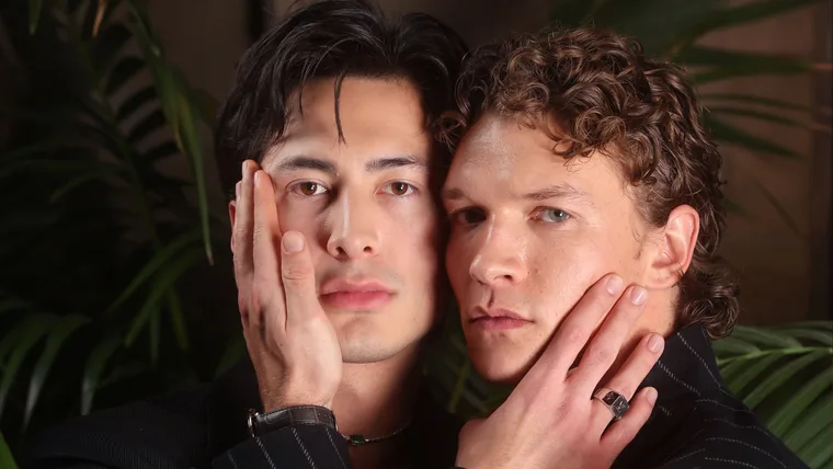 Heated Rivalry Connor Storrie and Hudson Williams.