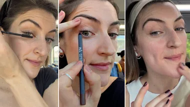 WHO Sophie Coghill trying No7 products.