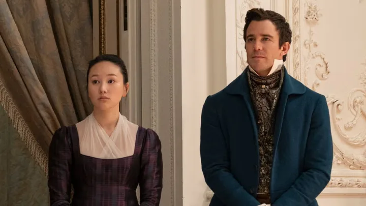 Yerin Ha and Luke Thompson plays Sophie and Benedict in Bridgerton Season 4. Pic: Netflix
