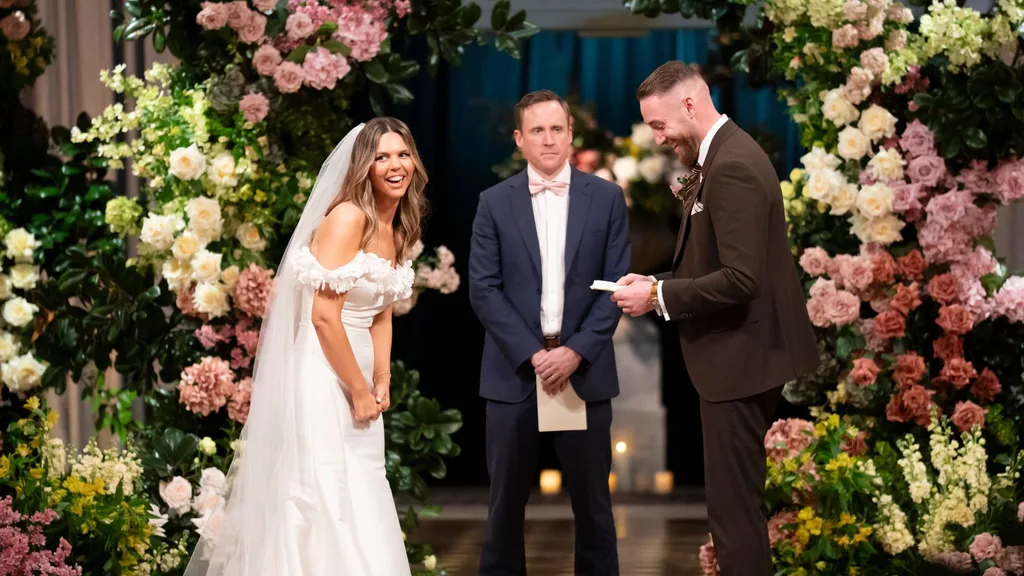 Bec Zacharia and Danny Hewitt, MAFS 2026. Pic: Channel 9