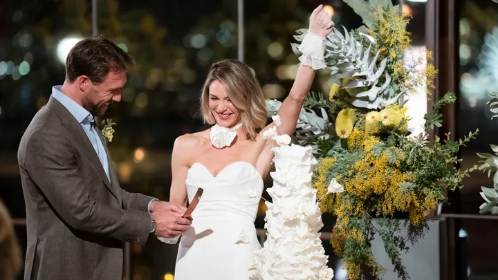 Julia Vogl and Grayson McIvor on MAFS 2026. Pic: Channel 9