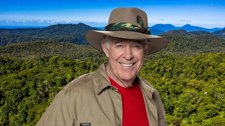 Barry Williams on I'm A Celeb. Pic: Channel 10