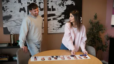 Mel and Luke on MAFS 2026. Pic: Channel 9