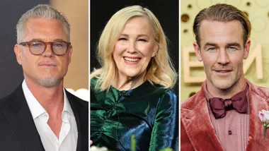 Eric Dane, Catherine O'Hara, James Van Der Beek. Pic: Getty