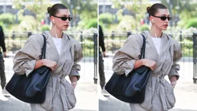 Hailey Bieber is making a case for the ludicrously capacious bag