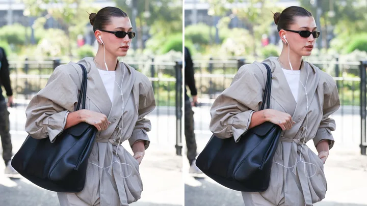 Hailey Bieber is making a case for the ludicrously capacious bag