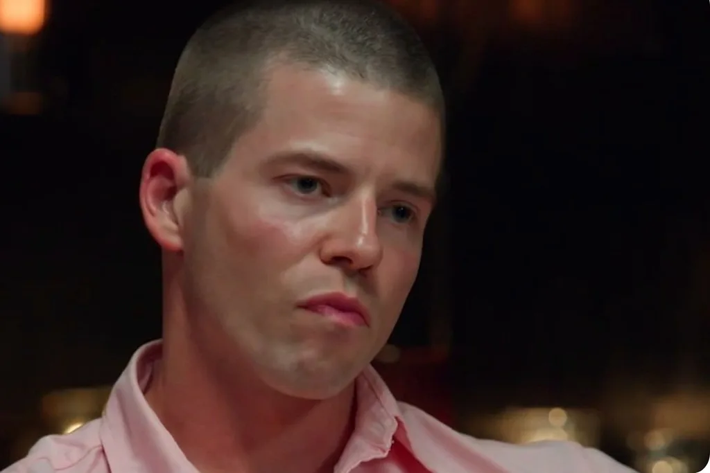 MAFS groom Tyson sits on the couch with the experts