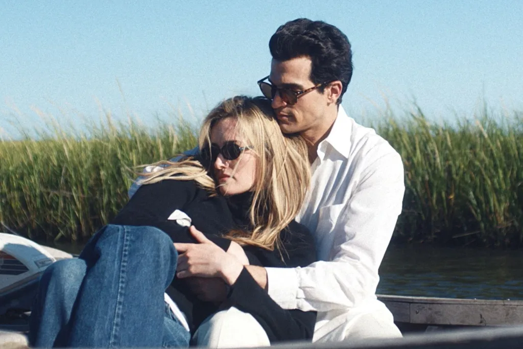 Love Story episode 5 - JFK Jr and Carolyn sit on a boat