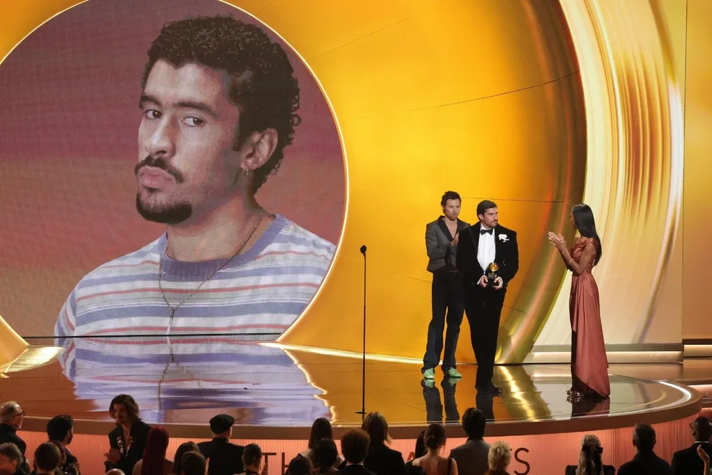 Bad Bunny and Harry Styles at the Grammys