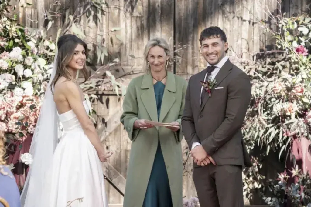 Luke and Mel MAFS. Pic: Channel 9