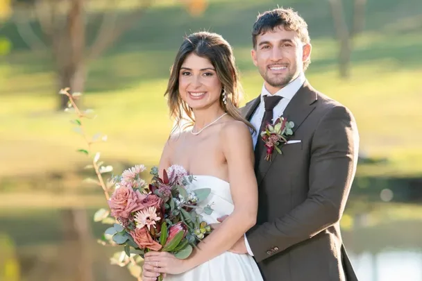 Luke and Mel MAFS. Pic: Channel 9