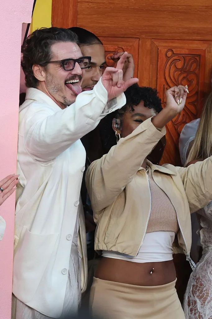 Pedro Pascal at the Super Bowl Halftime Show. Pic: Getty