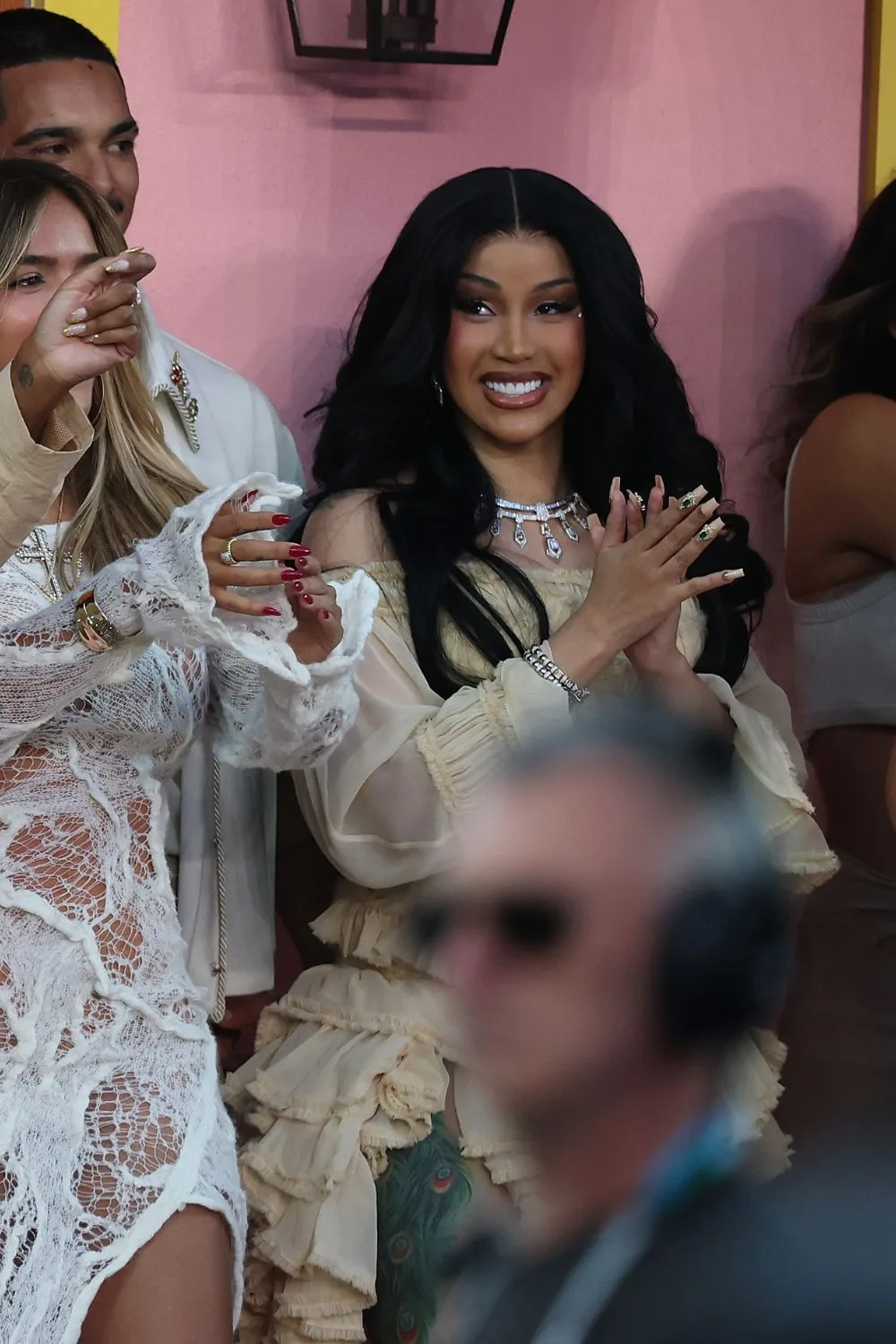 Cardi B at the Super Bowl Halftime Show. Pic: Getty