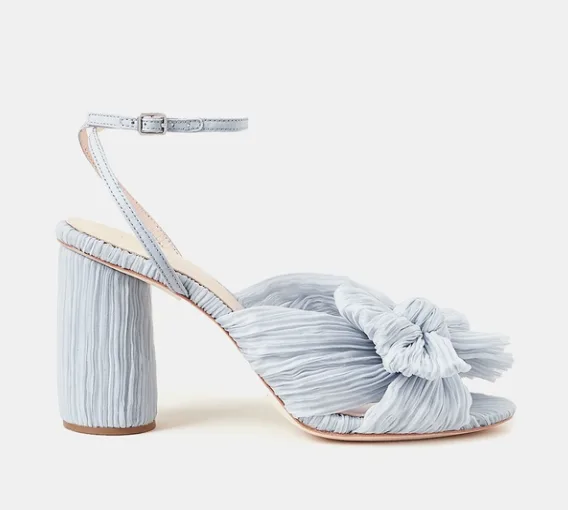Shop MAFS bride Brook's blue heels - The Iconic Camilla Knot Heel.