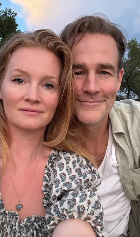 James Van Der Beek and his wife Kimberly.